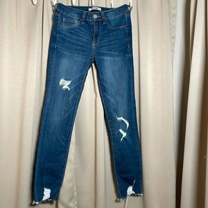 Refuge skinny distressed stretch jeans size 0